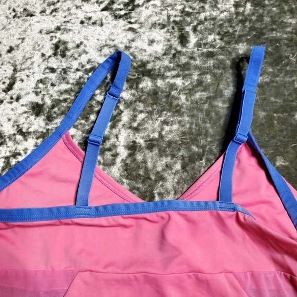 Colsie Pink Mesh Bodysuit - Picture 6 of 6